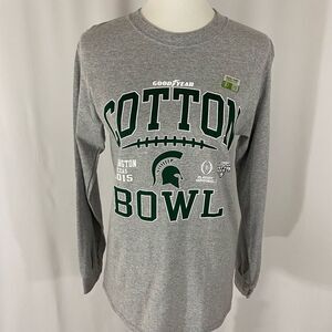 NWT Blue 84 Michigan State 2015 Cotton Bowl Long Sleeve Tee